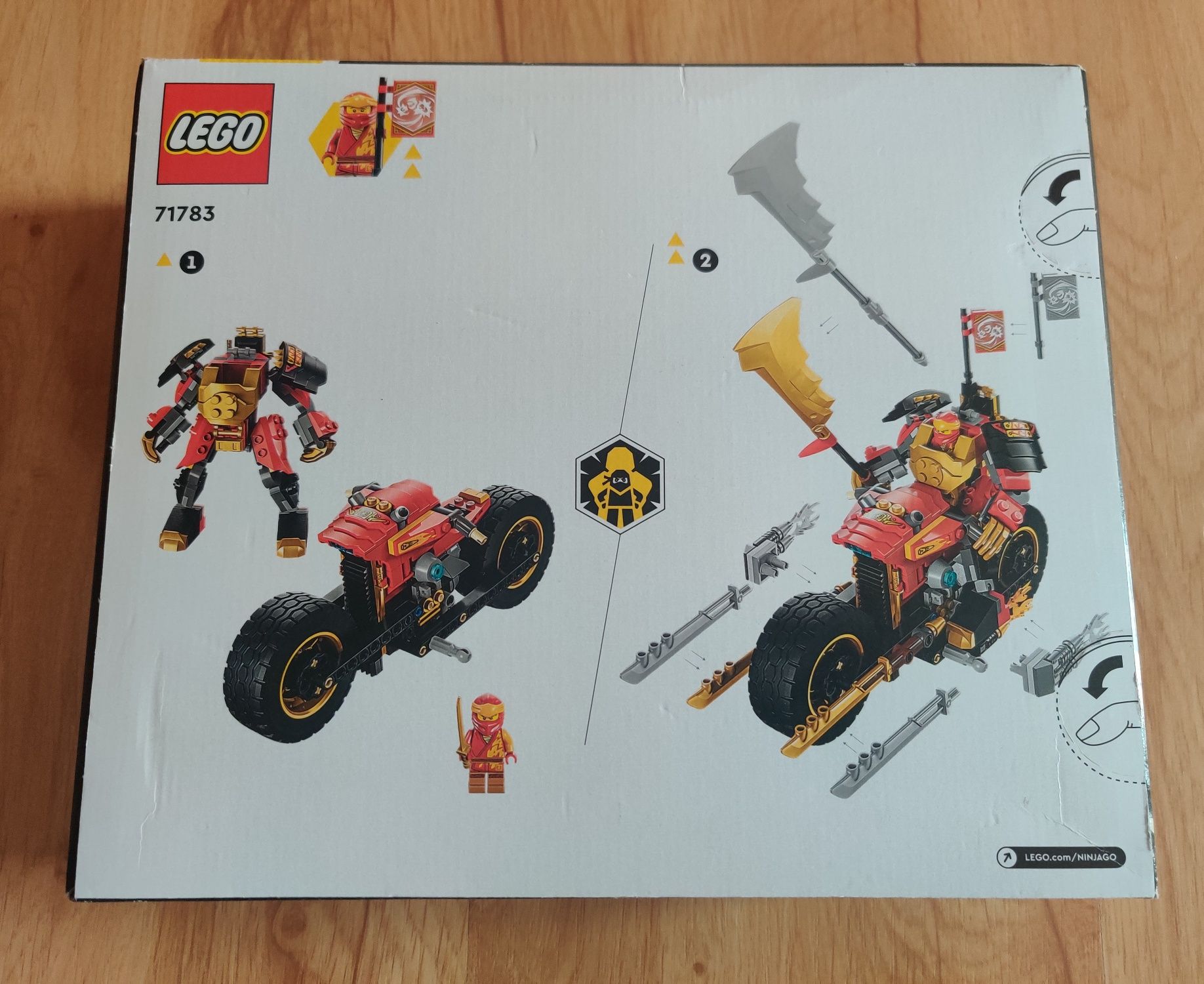 LEGO 71783 NINJAGO Jeździec-Mech Kaia EVO