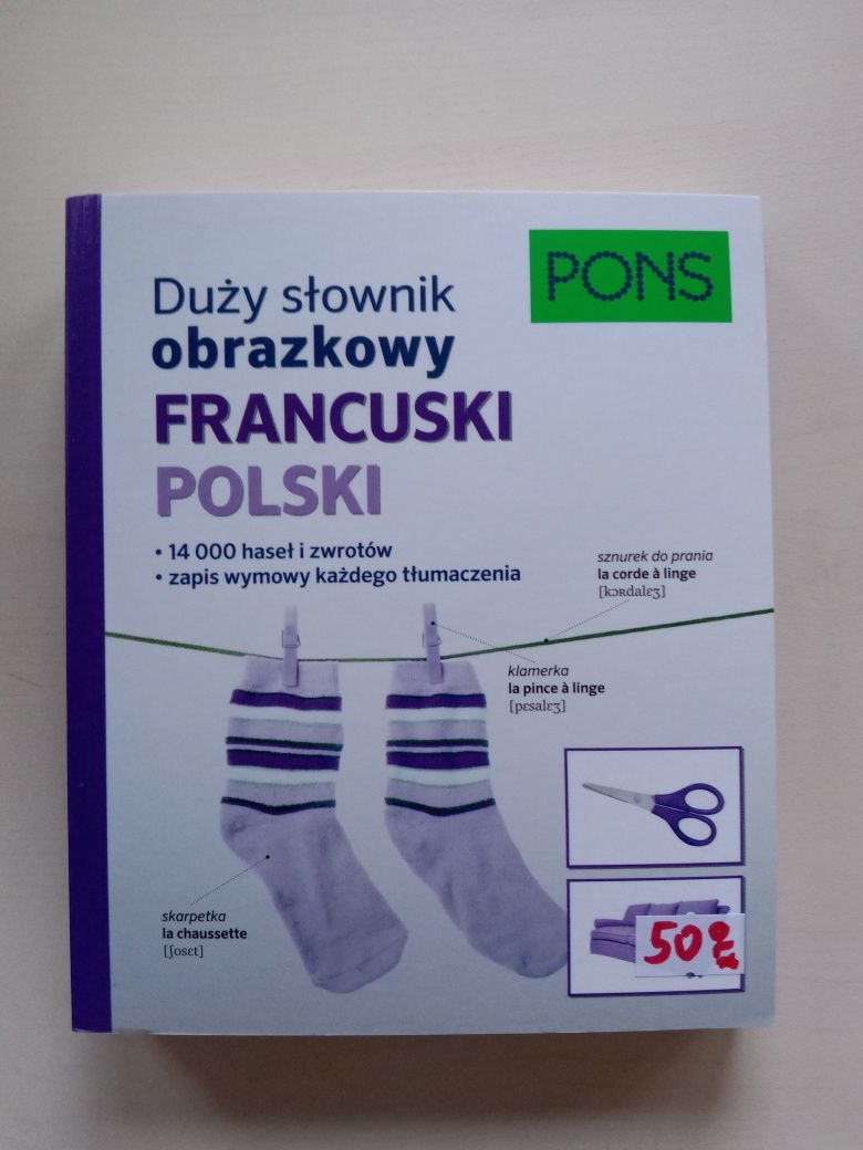 Duży Słownik obrazkowy francuski pons  praca zbiorowa