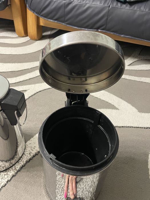 Мусорное ведро нержавейка ,мусорне відро з педалькою,смітник для ванни