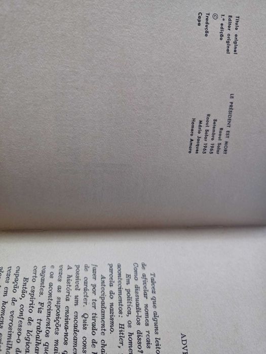 Morreu o Senhor Presidente – Raoul Solar