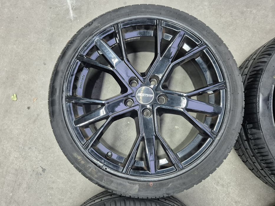Felgi Koła 18" 5x112 ET45 czarny połysk wyważone