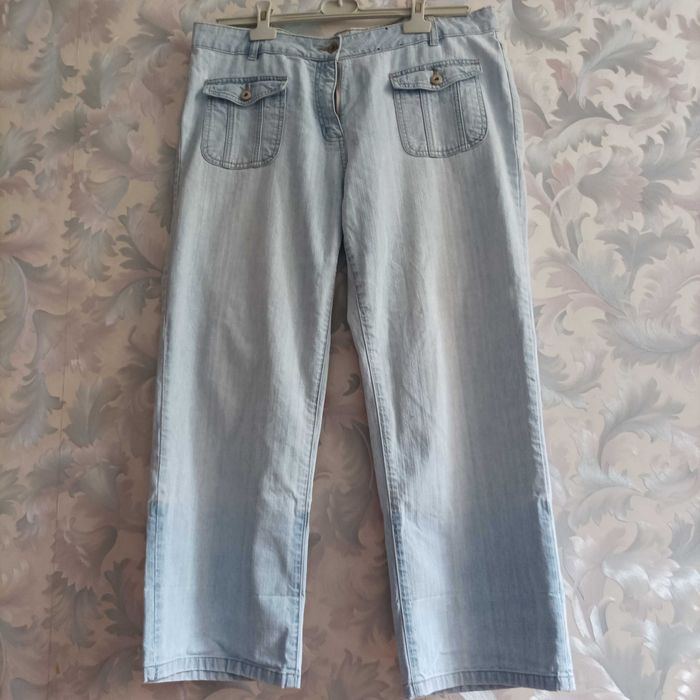 Штани джинси жіночі широкі