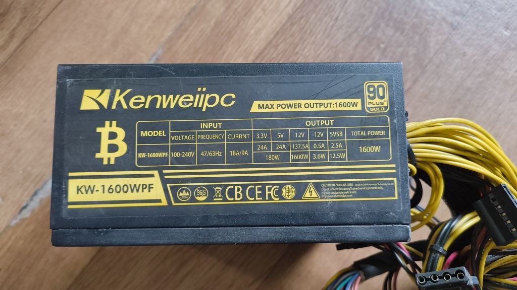 1600Вт Очень мощный блок питания Блоки питания Kenweiipc KW-1600wpf