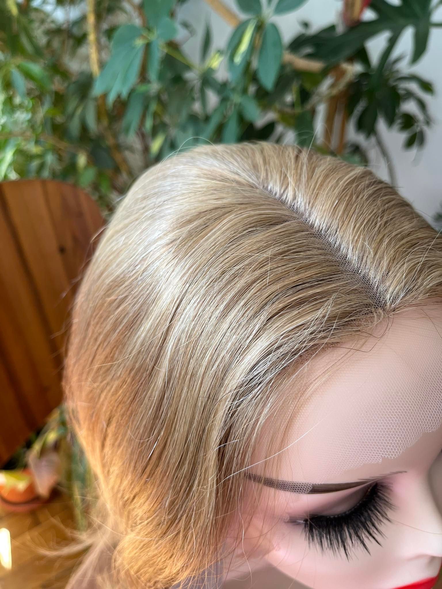 Peruka włosy 100% naturalne blond "roszpunka" :)