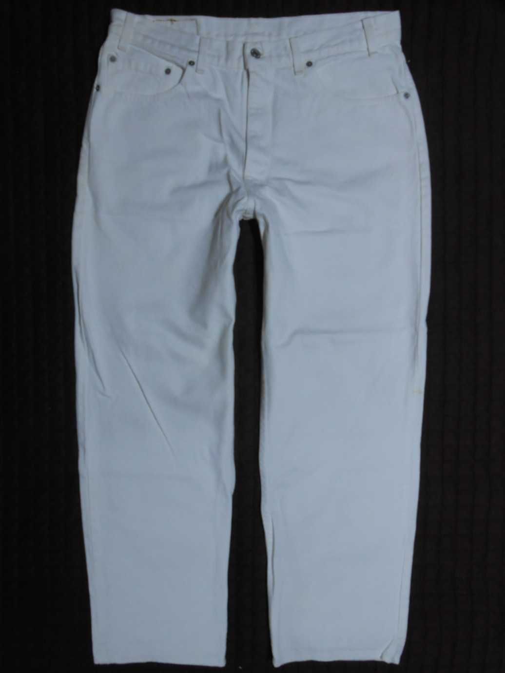 36х32 Levis 550 белые прямые классические джинсы свободного кроя білі