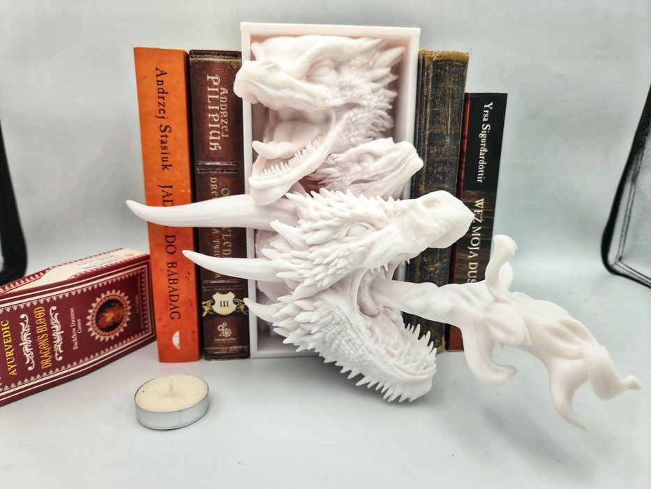 Book nook Smok dragon game of Thrones gra o tron podpórka na książki