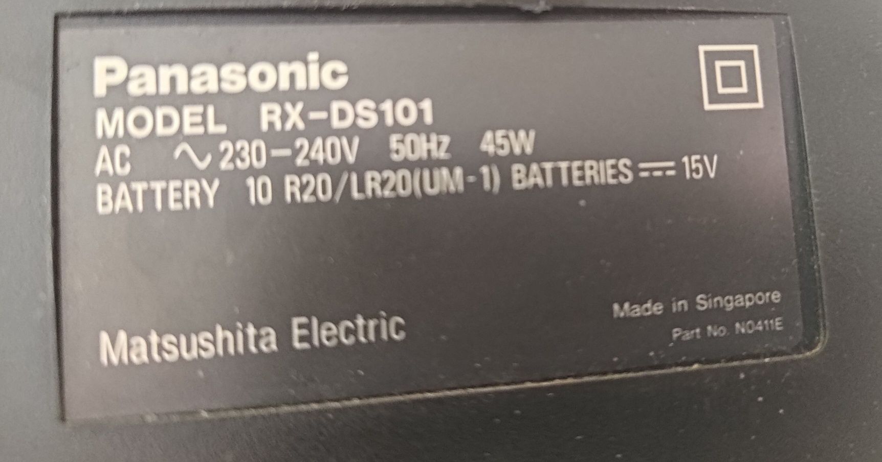 Radiomagnetofon z cd  Panasonic RX-DS101