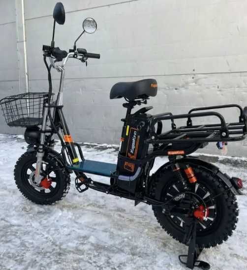 Електровелосипед KUGOO Kirin V3 Pro 1000W 26Ah з вантажним багажником