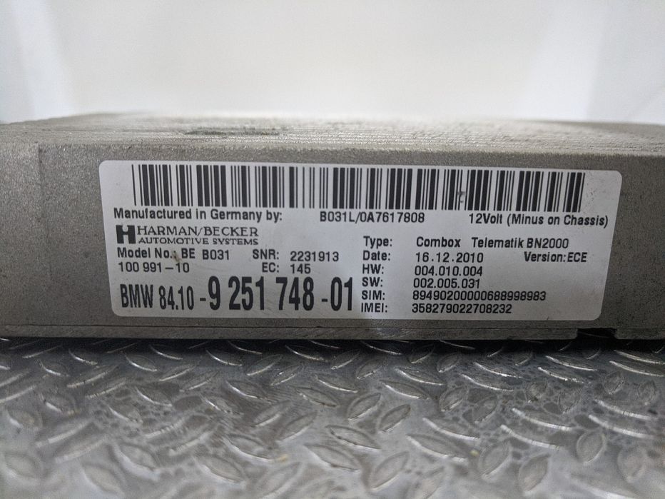 Блок управления телекомуникациями авто BMW X5 E70 Блок телематика БМВ