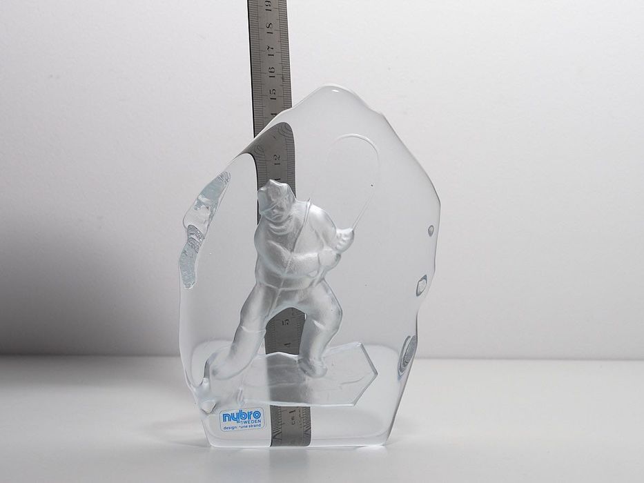 Peça decorativa em cristal - Pescador