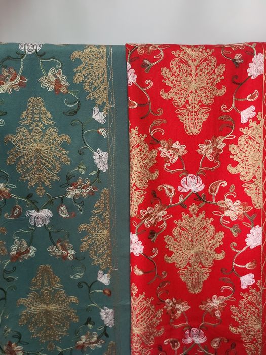 Неймовірні вишиті палантини, 100% Wool Cashmere, 70x185.