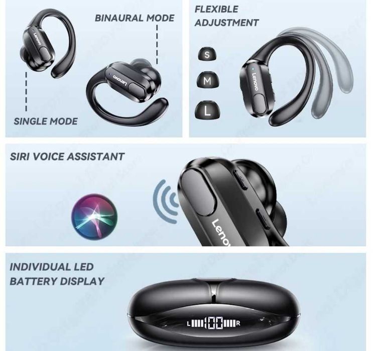 LENOVO XT80 słuchawki bluetooth z mikrofonem sportowe