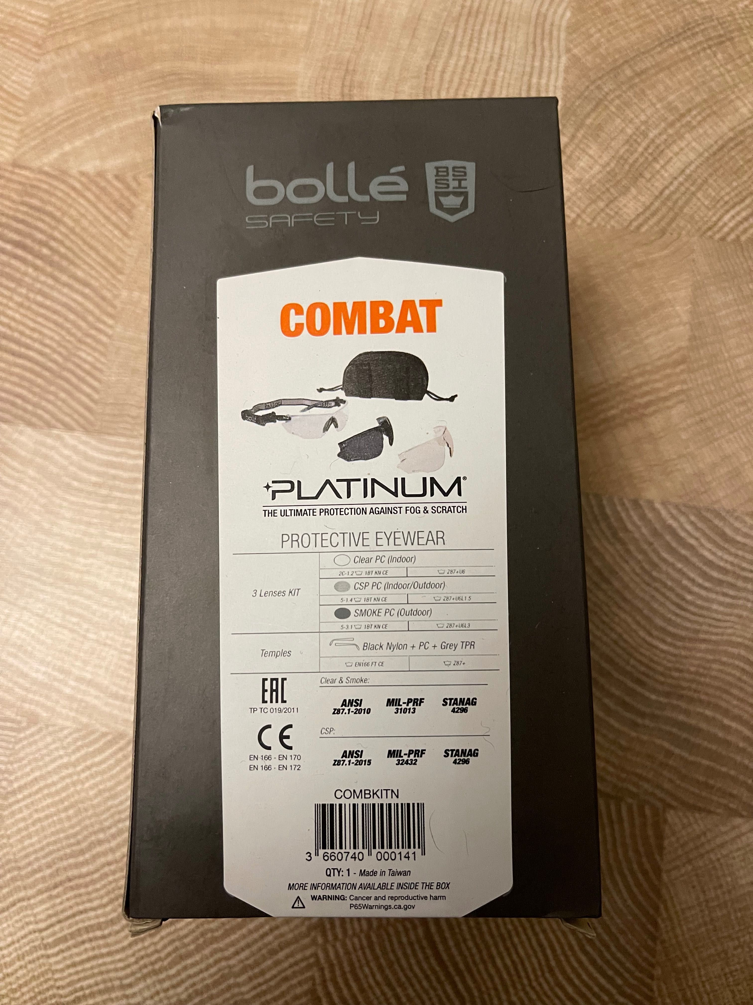 Продам окуляри тактичні Bolle Combat комплект 3-х лінз