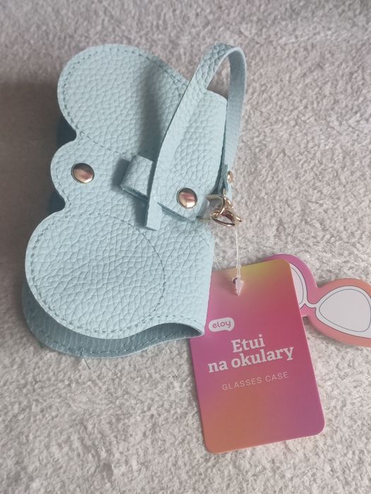 Eloy nowe etui na okulary Rossmann baby blue glasses case