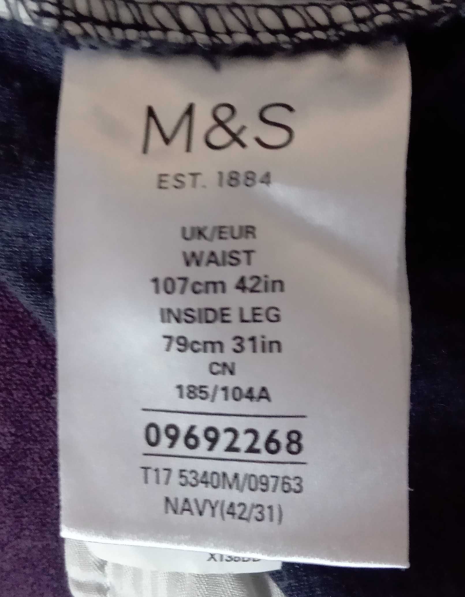 Продам мужские летние льняные брюки Marks & Spencer, б/у, р. W42 L31