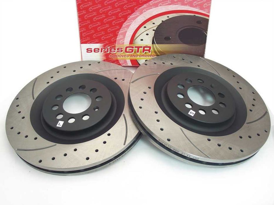 TARCZE hamulcowe Bozarto wiercone 323mm Seat Leon Cupra R Cupra 4 2.8