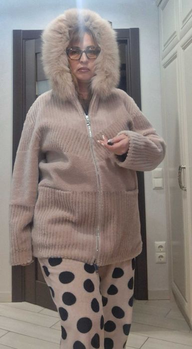 Дублянка овчина колір пудровий