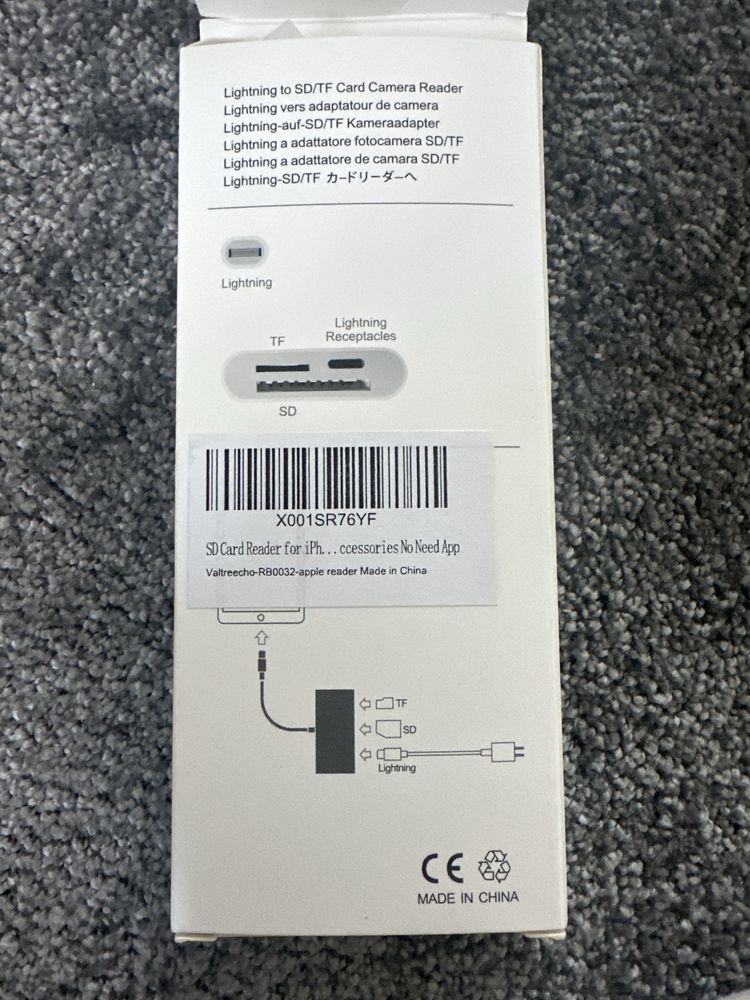 Przejsciowka 3 w 1 adapter do ipone i ipad czytnik kart SD i mikro sd