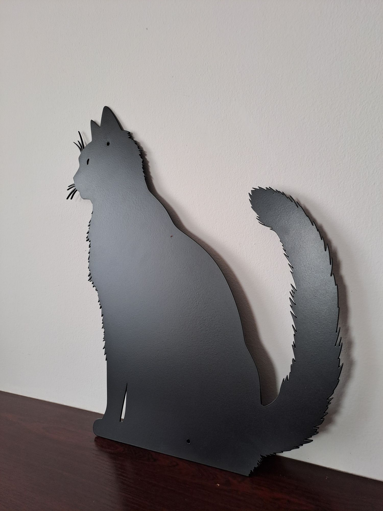 Metalowa ozdoba na ścianę - metalowy kot