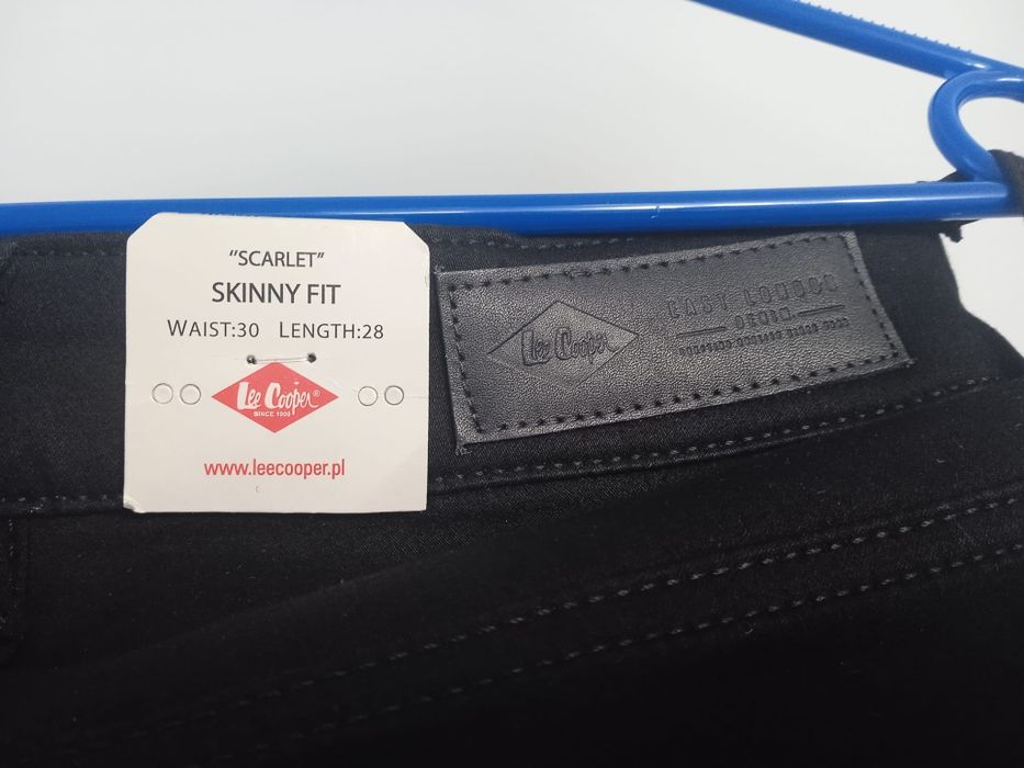 Spodnie damskie czarne Lee Cooper 30/28 NOWE
