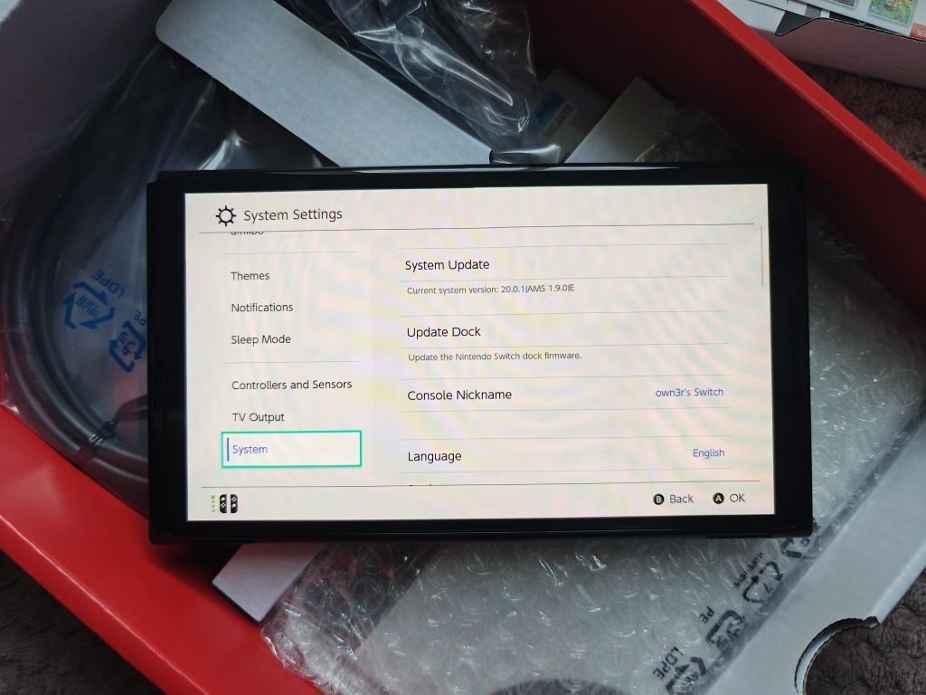 NOWA Nintendo Switch OLED przerobiona CFW picofly + karta 256gb zestaw