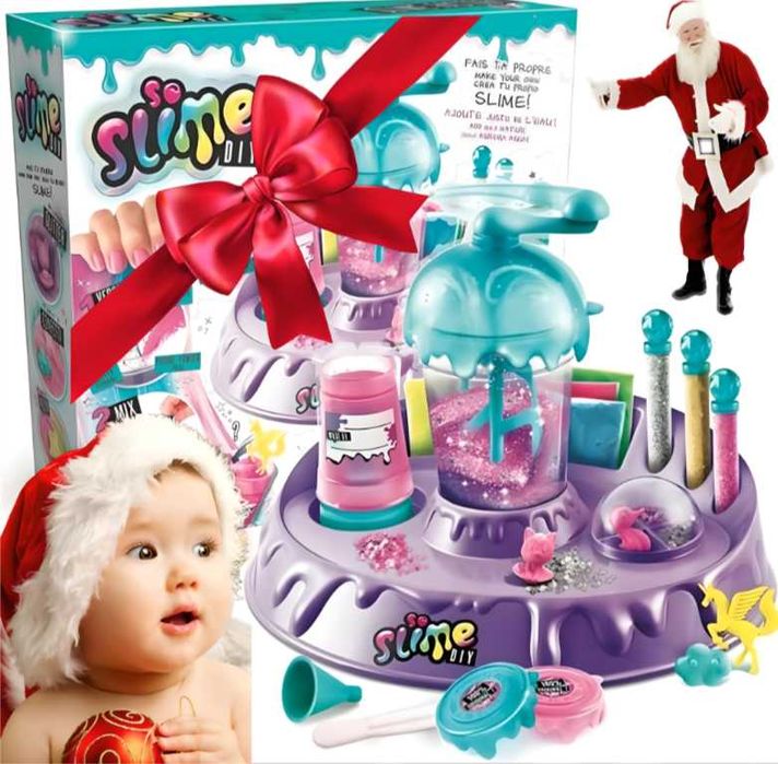 HIT - Nowy Duży Zestaw Kreatywny Xl So Slime Fabryka Mikser Do Slime