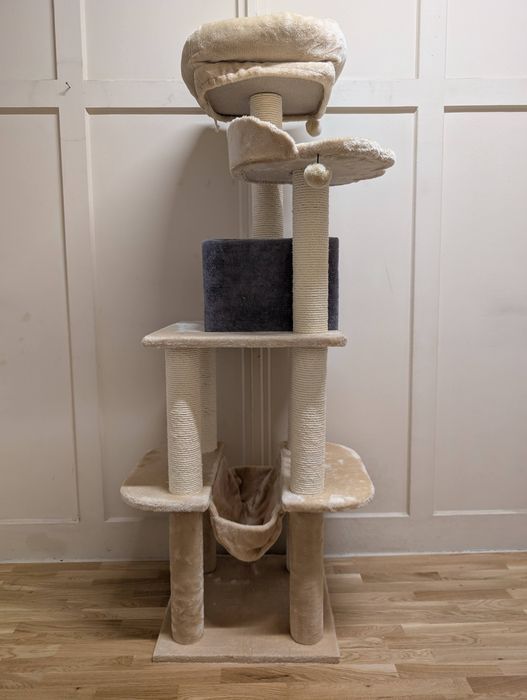 La Digue III Drapak Dla Kota Beżowy 69x69x163cm Uszkodzony DUŻY