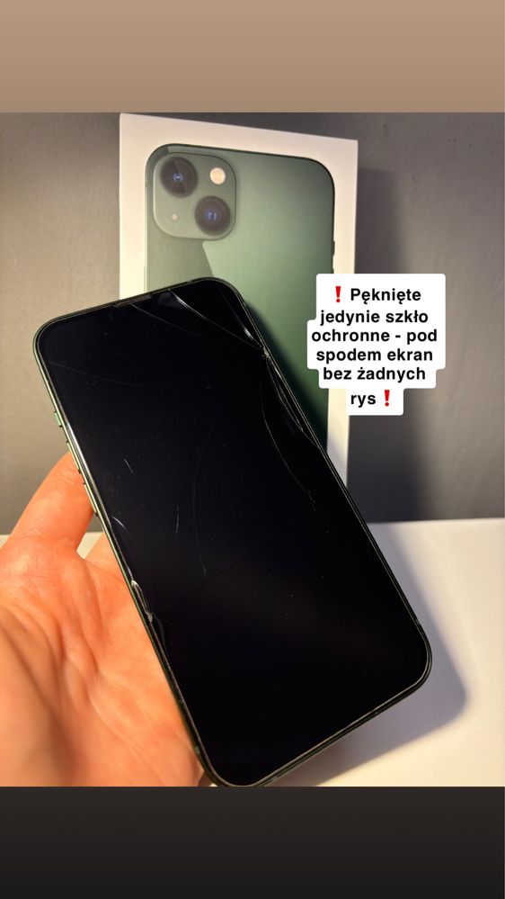 Zielony iPhone 13 128gb, NA GWARANCJI!