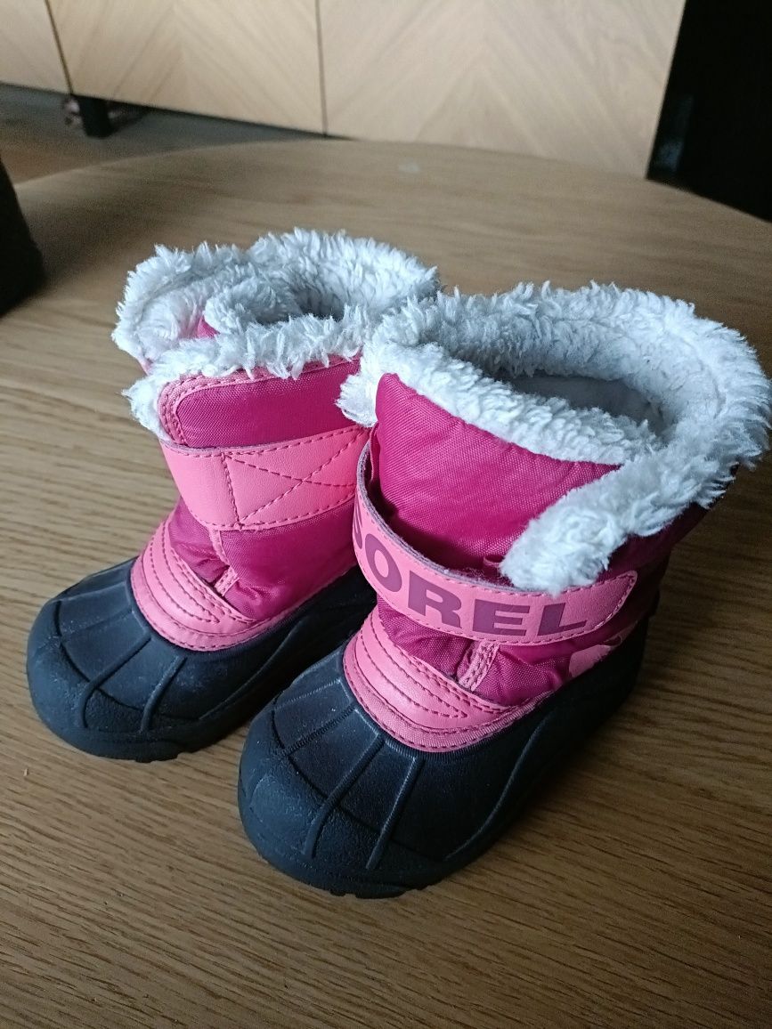 Buty zimowe Sorel różowe roz 24