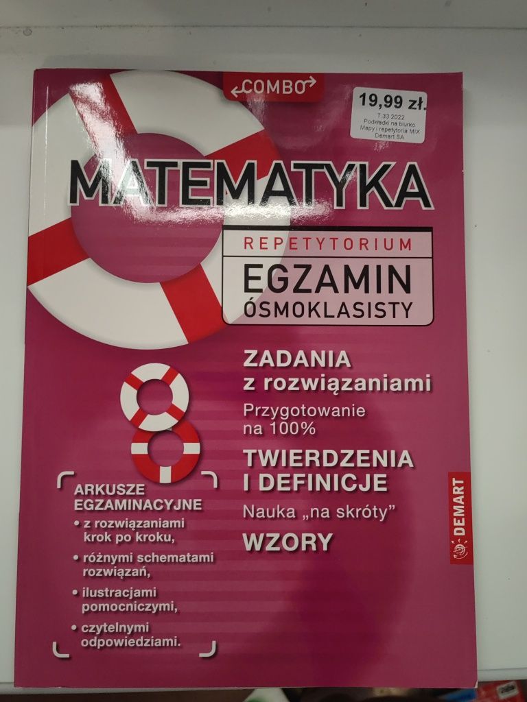 Repetytorium arkusze egzaminacyjne matematyka egzamin ósmoklasisty