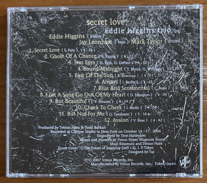 CD Диск Eddie Higgins Trio - Secret Love