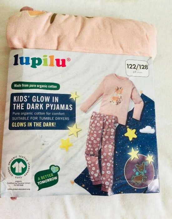 Lupilu! Німеччина! Новинка! піжама СВІТИТЬСЯ в темряві! Оленятко.