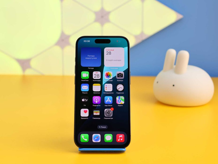 Смартфон Apple iPhone 15 Pro 128GB eSIM Black (151244) Б/У З ГАРАНТІЄЮ