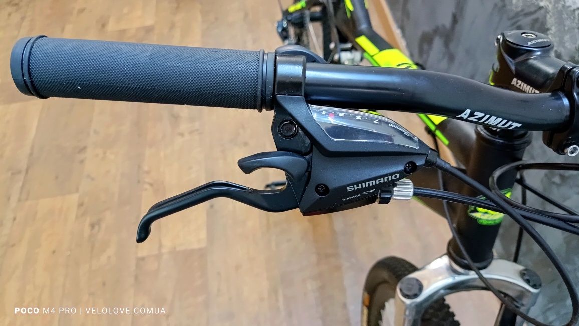 Велосипед Горный Двухподвесный Azimut 26",  оборудование SHIMANO