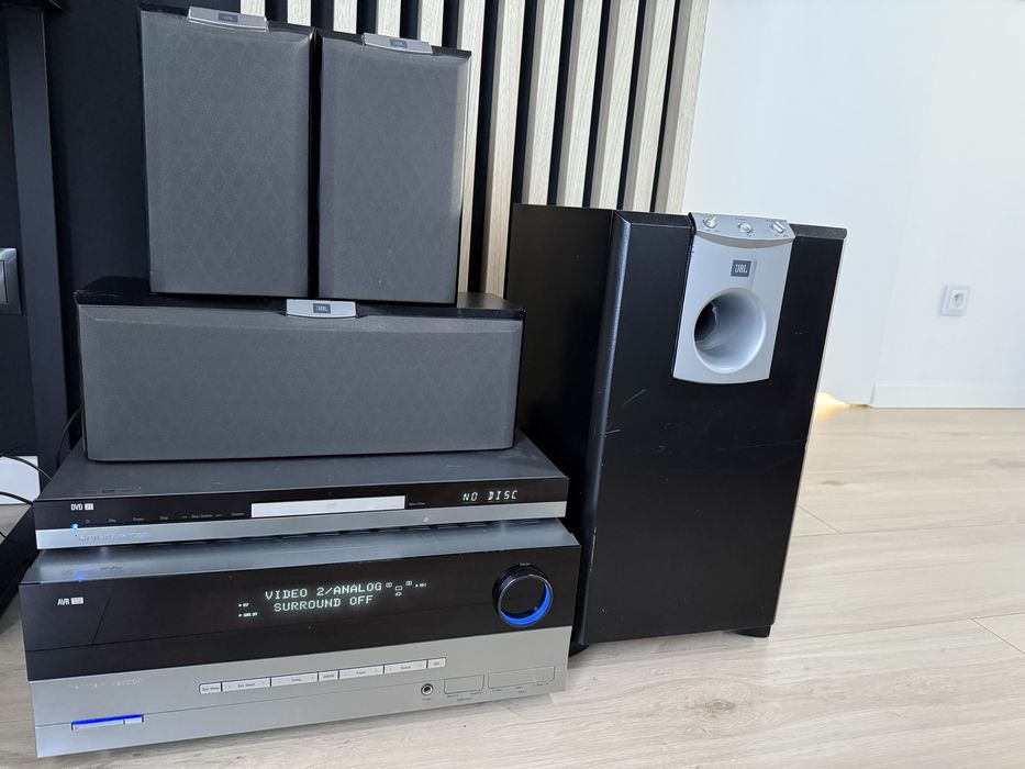 Kino domowe Amplituner harman kardon AVR132 DVD 27, subwoofer JBL