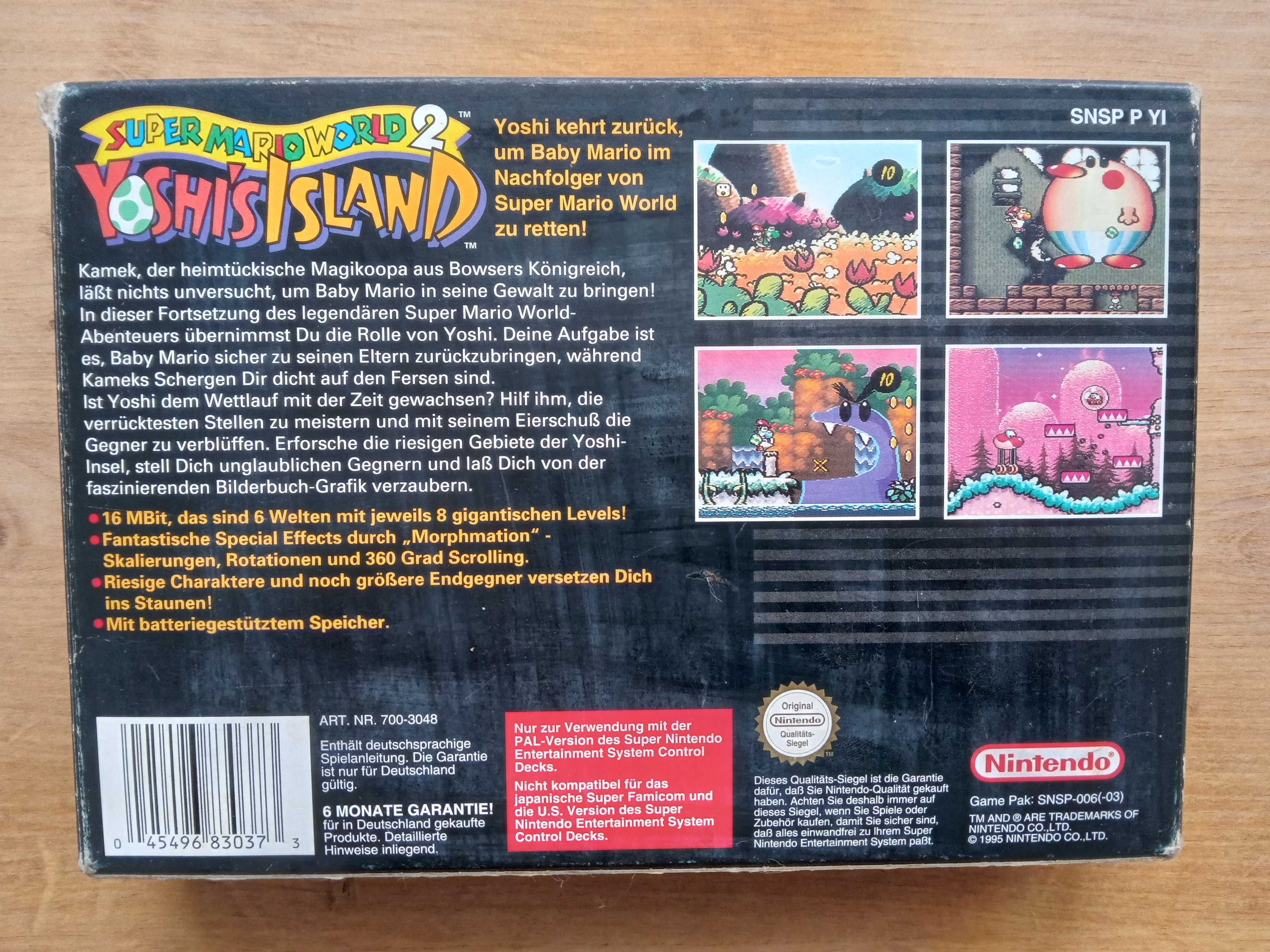 Gra SNES Super Mario World 2: Yoshi’s Island - PAL - BOX