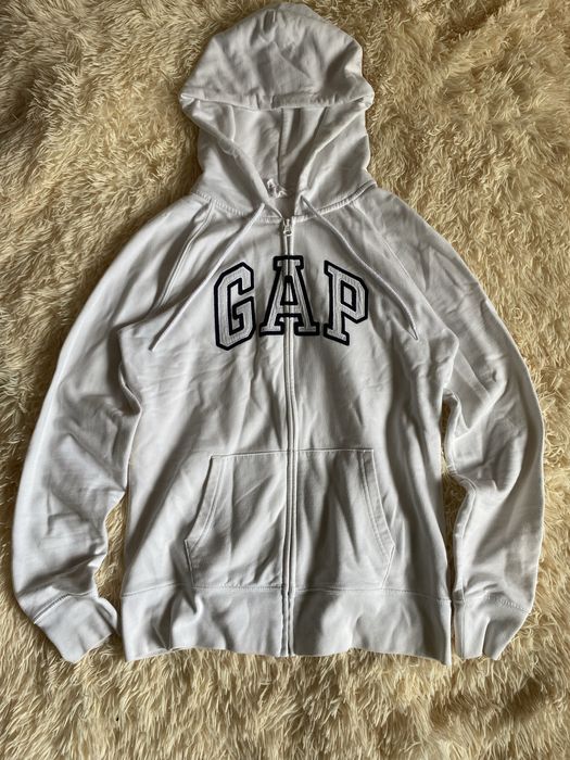 Зип-худи Gap білого кольору