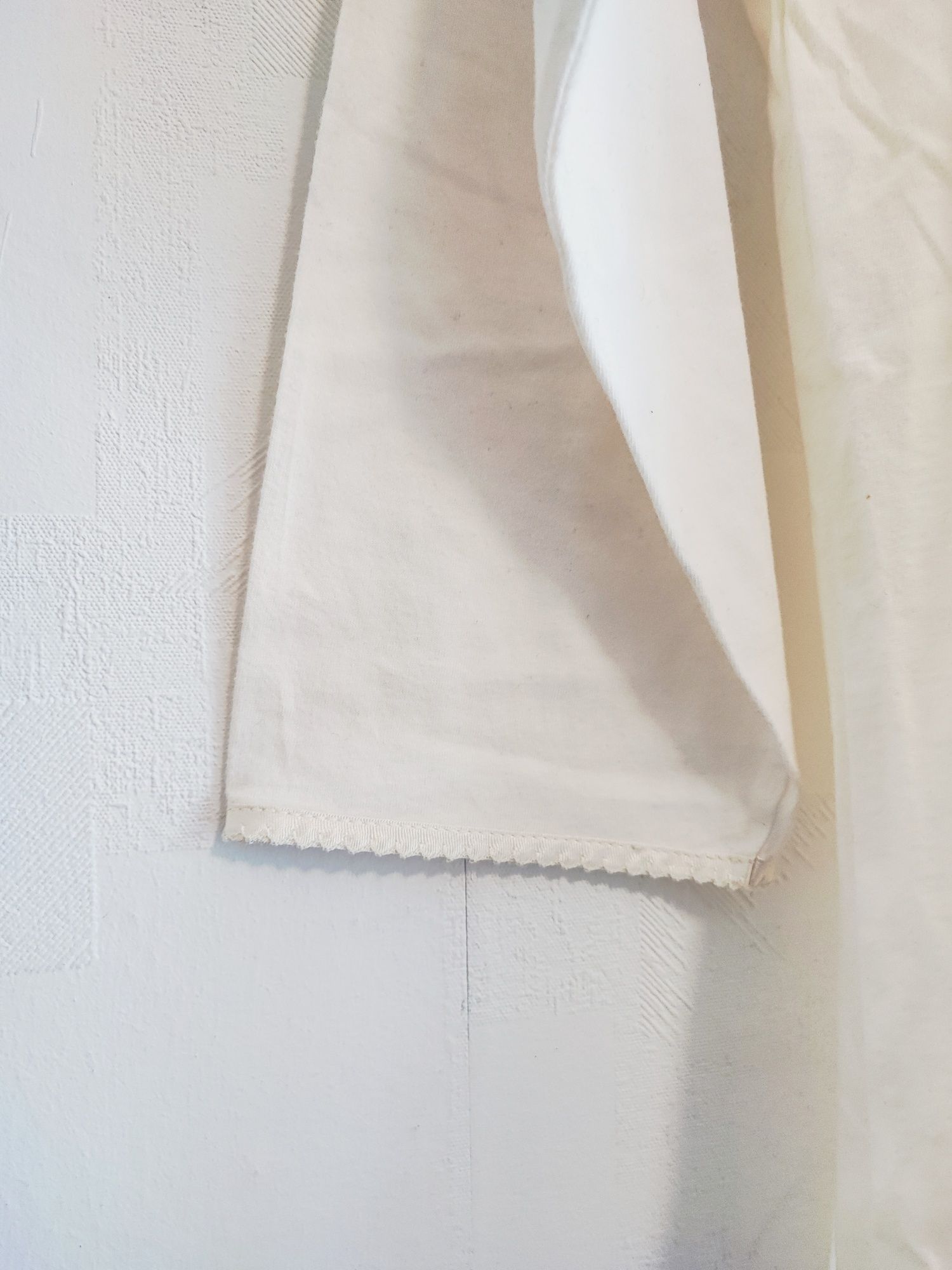 Kremowa MIDI sukienka Vintage bawełna cotton plus size casual