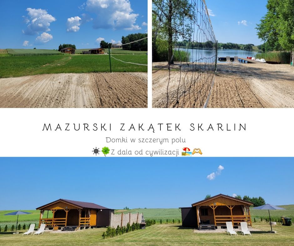 Domek letniskowy nad jeziorem Skarlińskim, domki, wędkowanie mazury