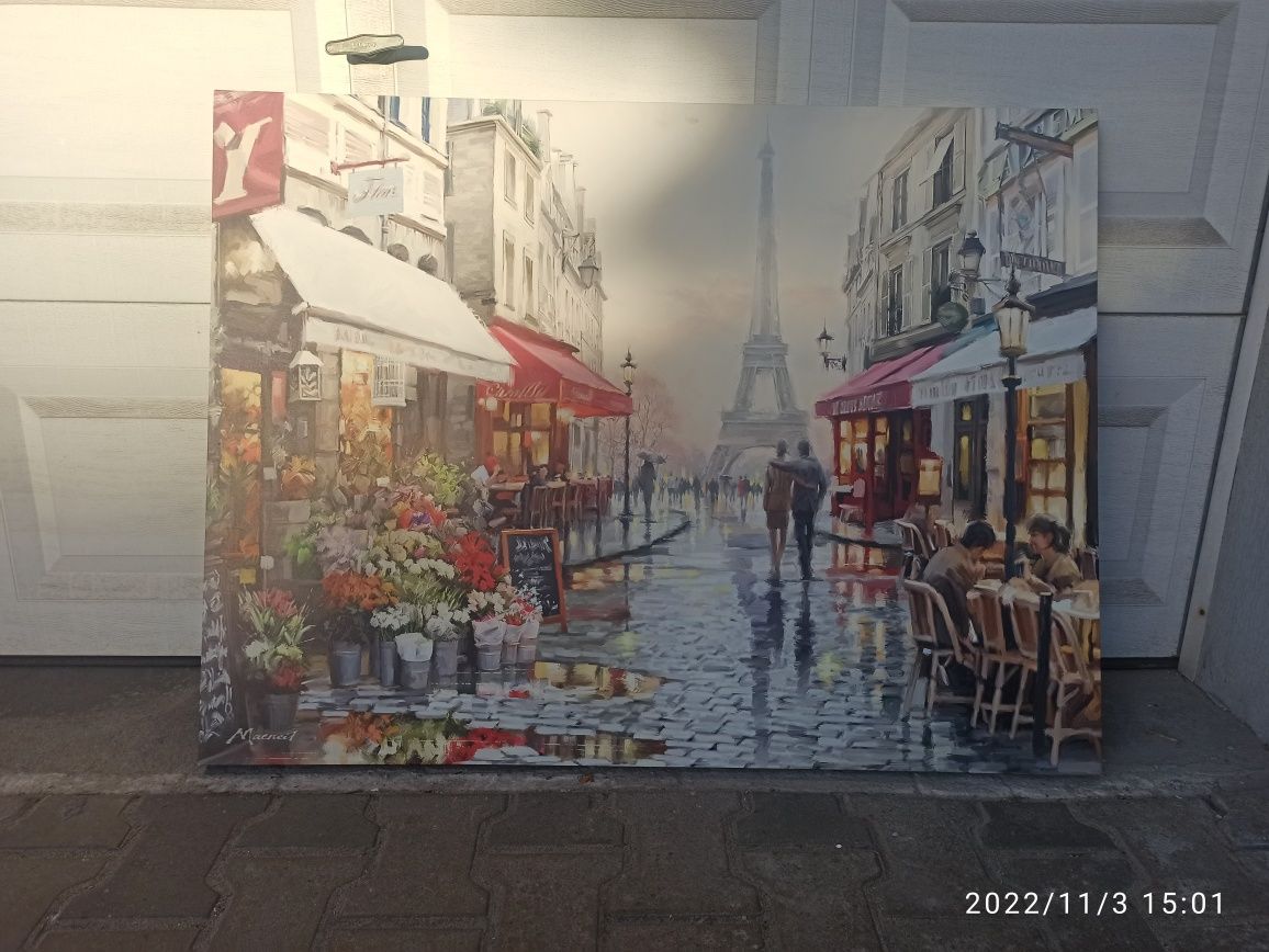 Obraz Paryż Styler Canvas Watercolor 83x113 cm