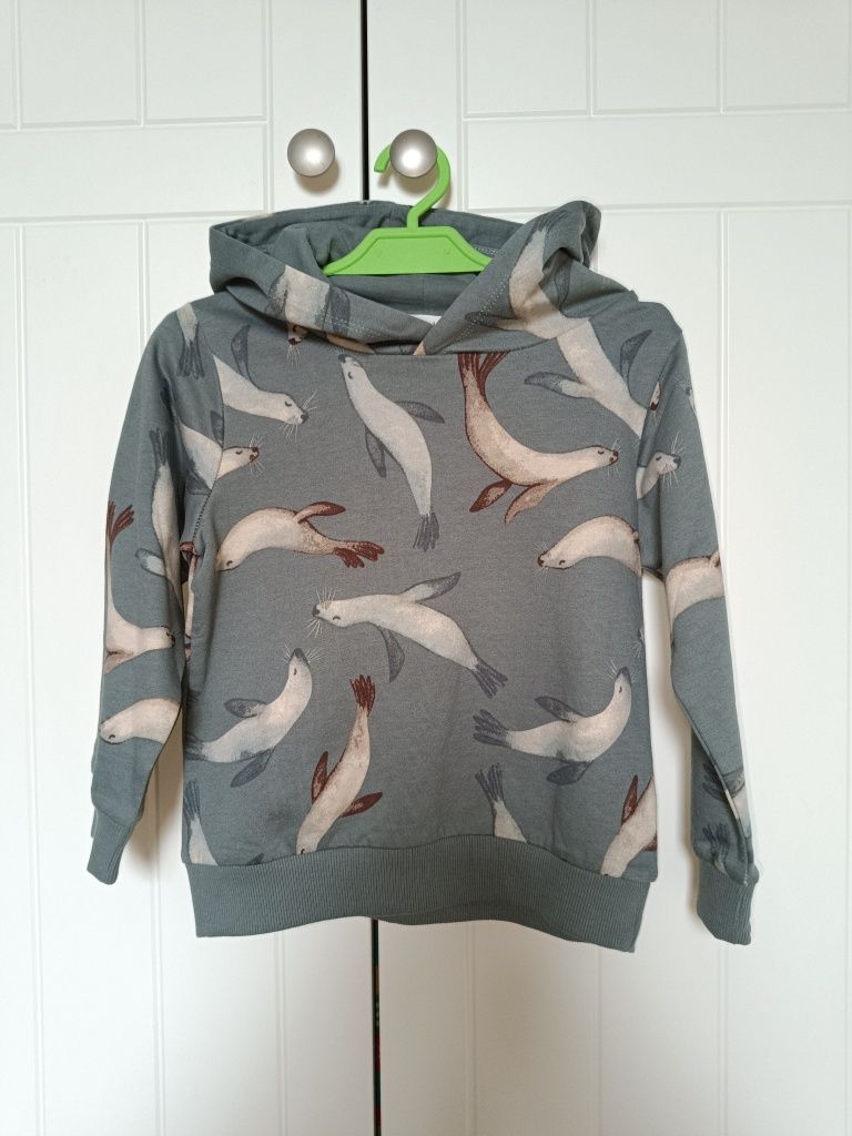 Bluza chłopięca z kapturem wkładana Newbie 86 92 święta prezent