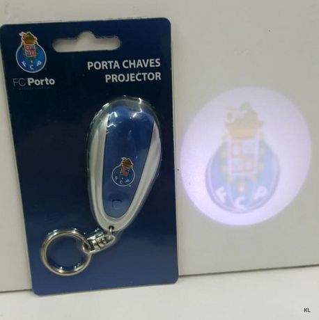 Porta chaves FCPORTO com projector de símbolo do clube