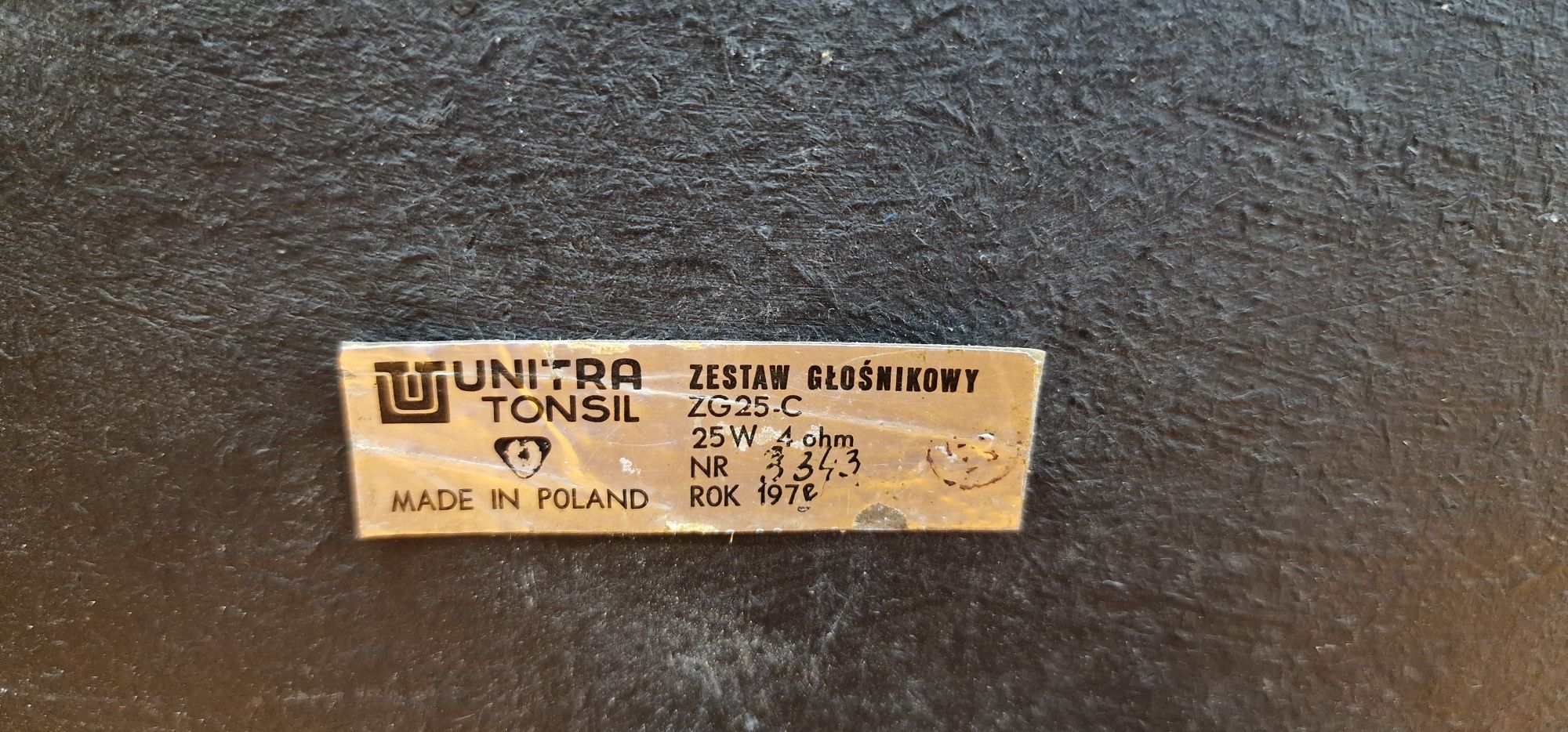 Głośniki Unitra tonsil ZG25 C 25W 4 OHM