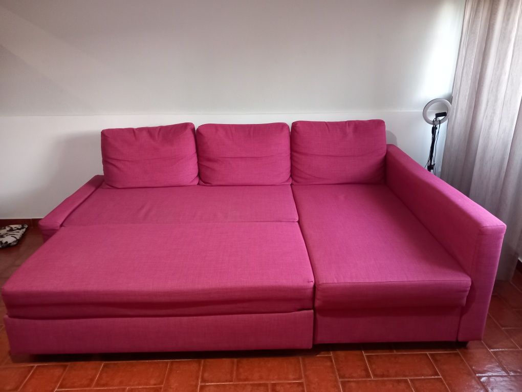 Sofá-cama do Ikea tecido