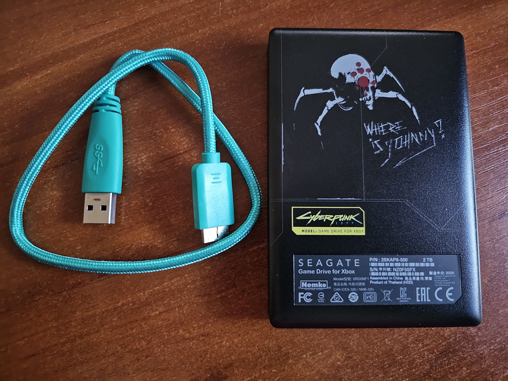 Жорсткий диск Seagate Game Drive Xbox Cyberpunk 2077 SRD0NF1
