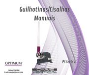 Guilhotinas/Cisalhas Manuais OPTIMUM   JR19