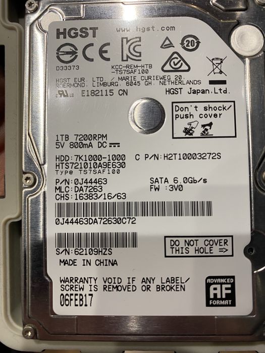 Dysk SHDD 1TB 2.5 cala