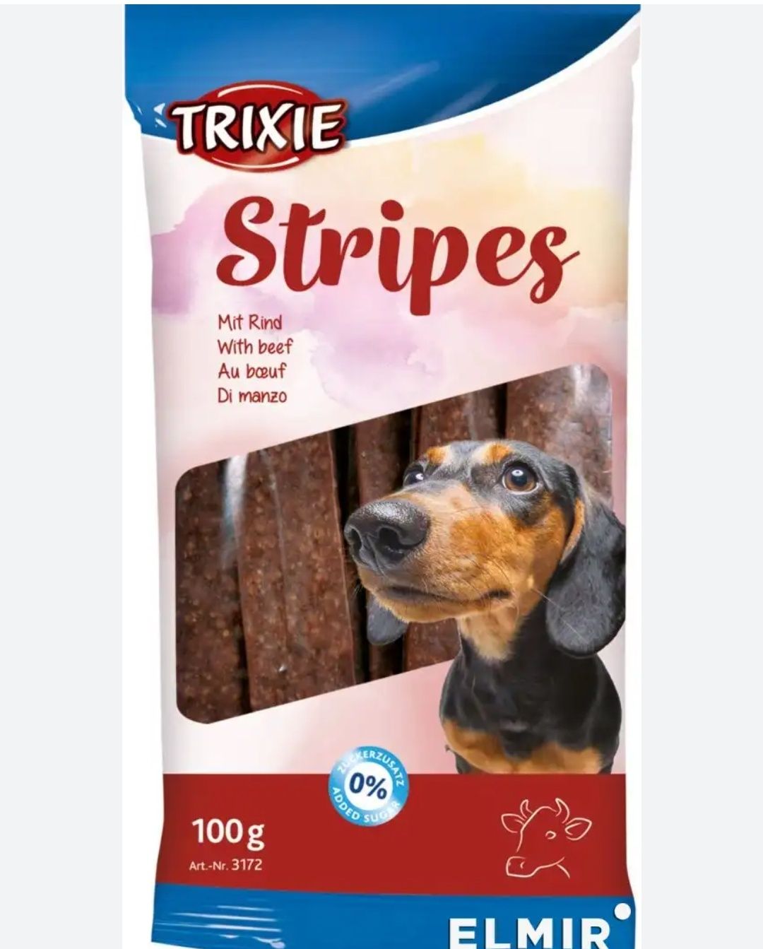 Корм для собак Trixie Stripes Light с говядиной 100 г (10 шт.)