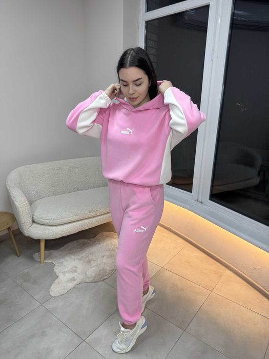 Женский тёплый флисовый костюм S M L велюр графит шоколад чёрный белый