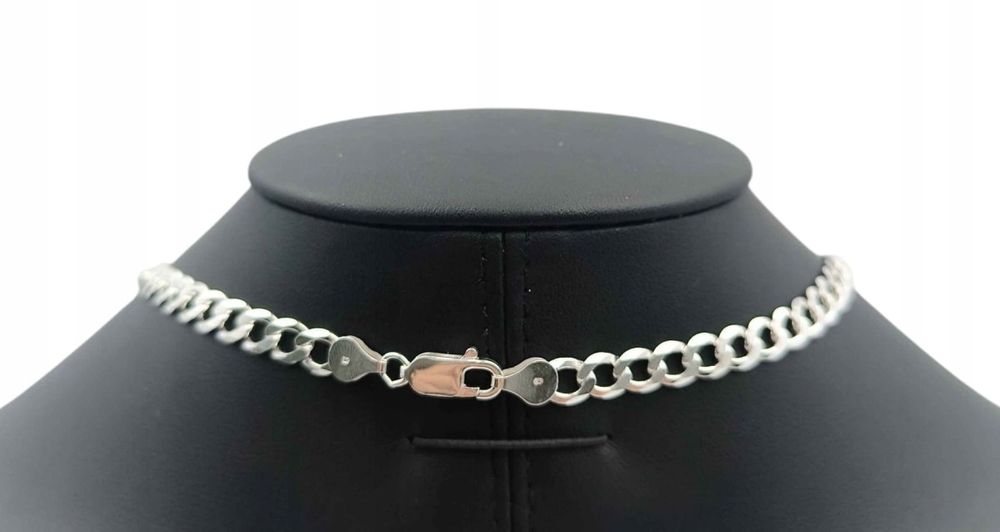 Srebrny Łańcuszek Pancerka 55CM P925 22.61g